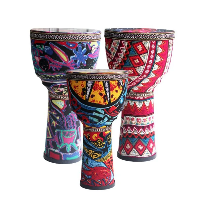 Children African Drum PVC 8.5 Inch Djembe Beginner Professional Music Drums Adult Traditional Musical Instruments Percussion