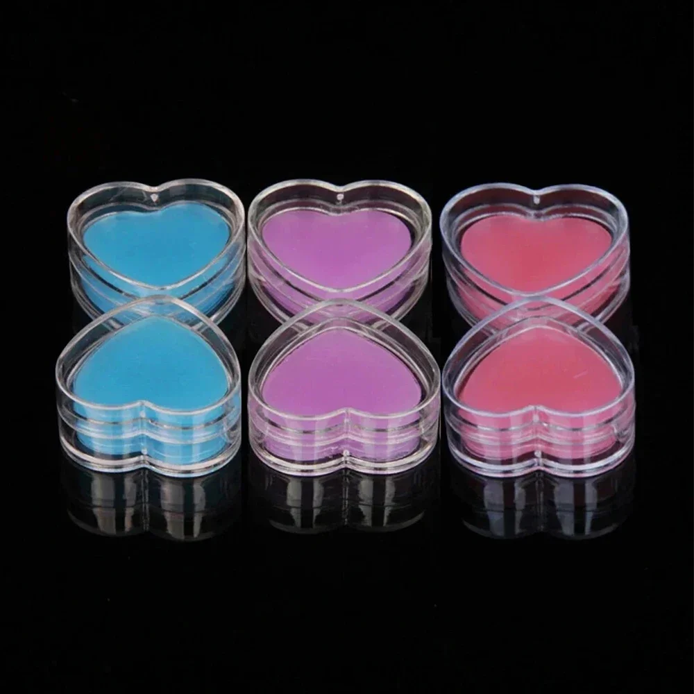 กล่องเก็บอุปกรณ์ทำสีติดเพชรรูปหัวใจแบบทำมือประกายเพชรเม็ดเล็กๆลายจุดเคลือบโมเสคแบบปักลายงานปักครอสติช