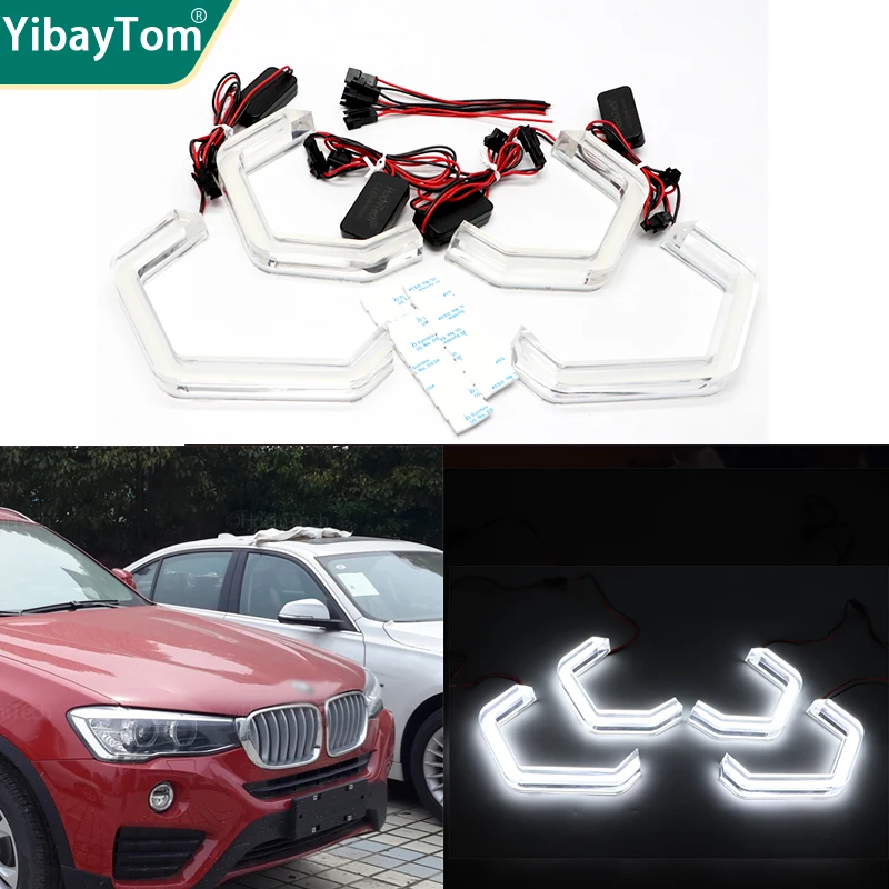 

Bright Durable Warranty White DTM M4 Style Led Angel Eyes Ring for BMW X4 F26 2014-2018 xDrive20i xDrive28i xDrive35i M40i