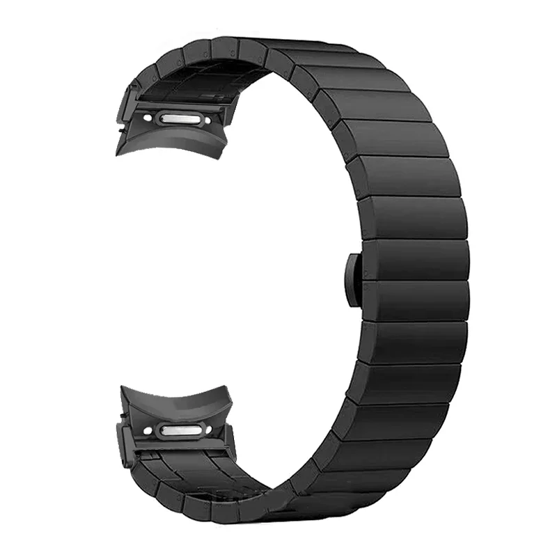 ไม่มีช่องว่างสายโลหะสําหรับ Galaxy Watch 7 6 4 5 44 มม.40 มม.สแตนเลสสําหรับ Galaxy Watch 5 Pro 45 มม.Fit สร้อยข้อมือ