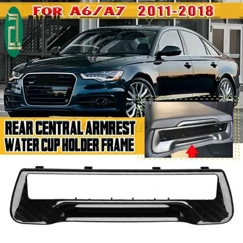 

AX94-2Pcs Rear Seat Armrest Drink Holder&Cup Holder Frame 8P0885995B6PS 4G8 863 289A4PK For A3 A4 A6 A7 Quattro Q5