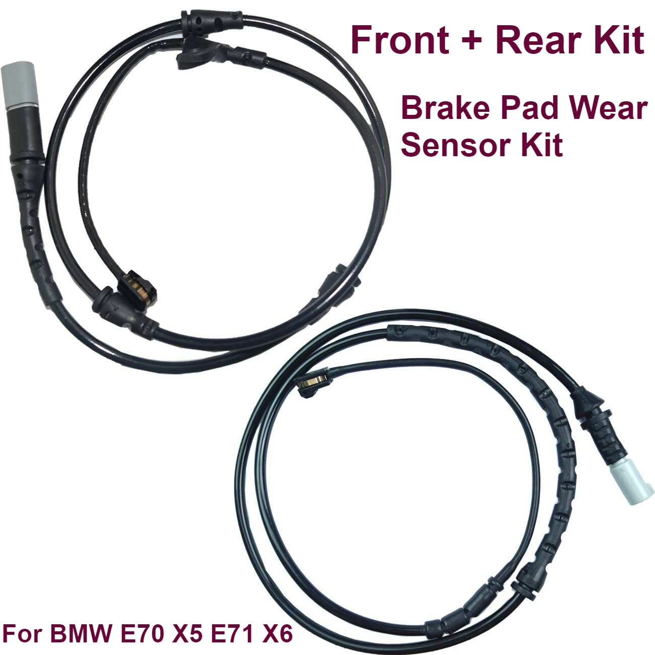 Vorderer + Hinterer Bremsbelag-Verschleißsensor-Kit für BMW E70 X5 E71 X6 34356792567 34356854168