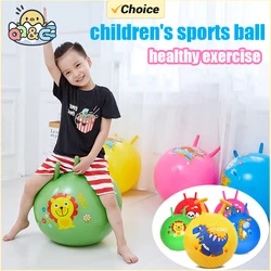 45Cm PVC Children Inflatable Balls Baby Space Hopper Cartoon Bouncing Jumping Ball with Handle Outdoor Sport Toys for Kids Baby