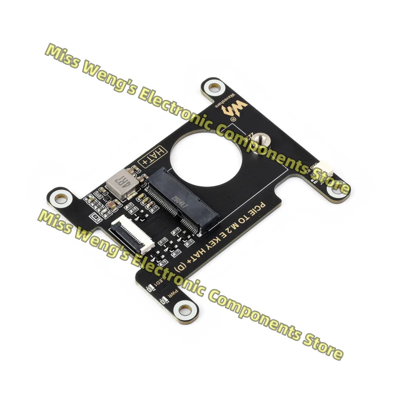 PCIE TO M.2 E KEY HAT+ (D) , adapter board wireless network card supports USB Bluetooth connection