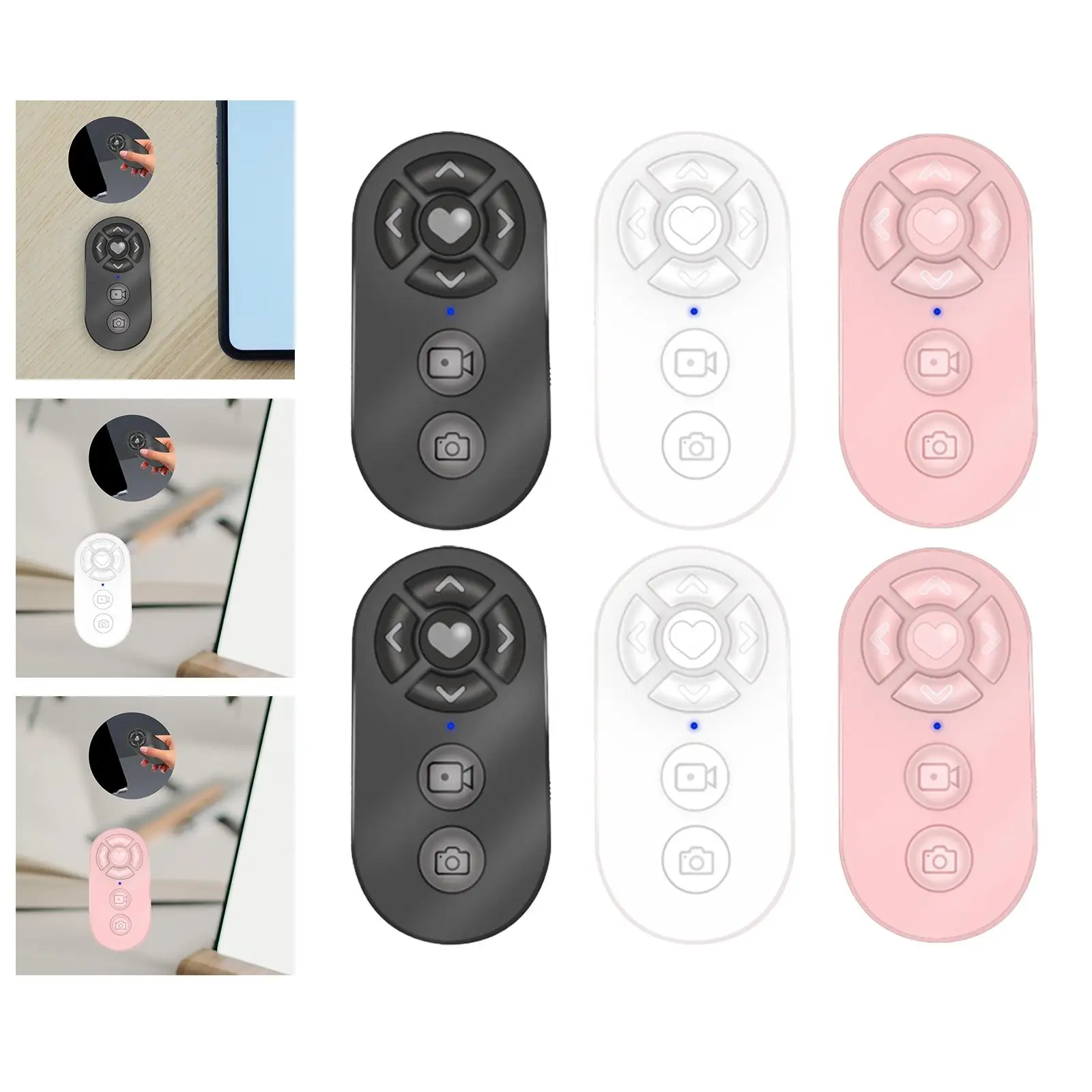 Phone App Page Turner Remote Control Battery Operated for Smartphones Selfie