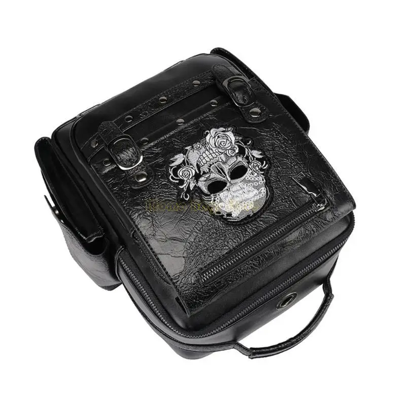 x90d حقيبة ظهر للكمبيوتر المحمول خمر للنساء pu pu steries steries school rucksack