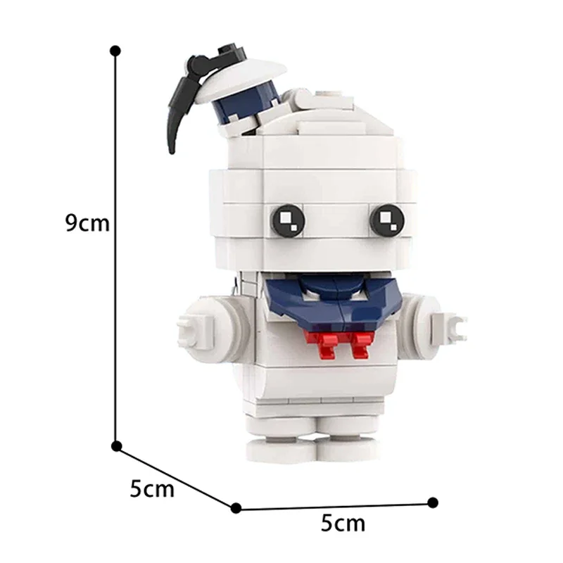 MOC Classic Movie Ghostbustered Building Blocks Square Head Figures Small Particle Assembly Model Boys and Girls Gift Kids toy