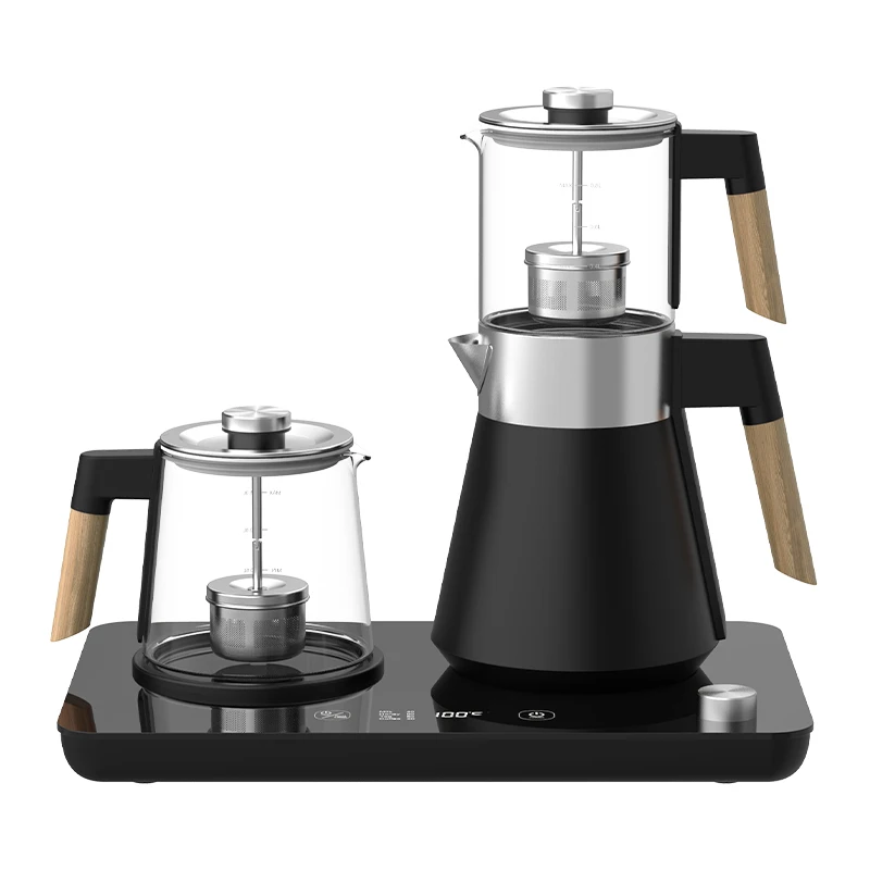 

Double teapot 1.5L electric tea set, kettle tray set with temperature control