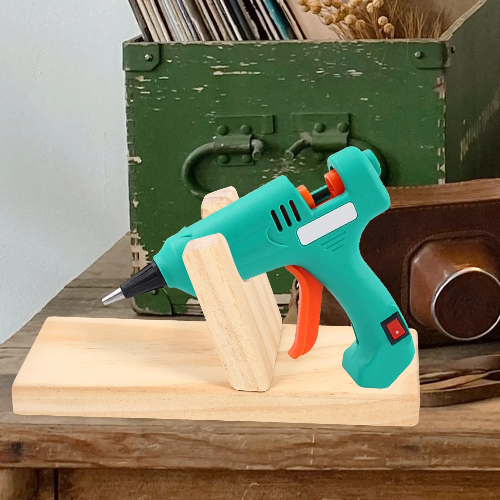 

Wood Rack Hot Glue Fixing Rack Sprayer Fixing Base Durable Compact Storage Holder Easy Install Removal Tool Organizer