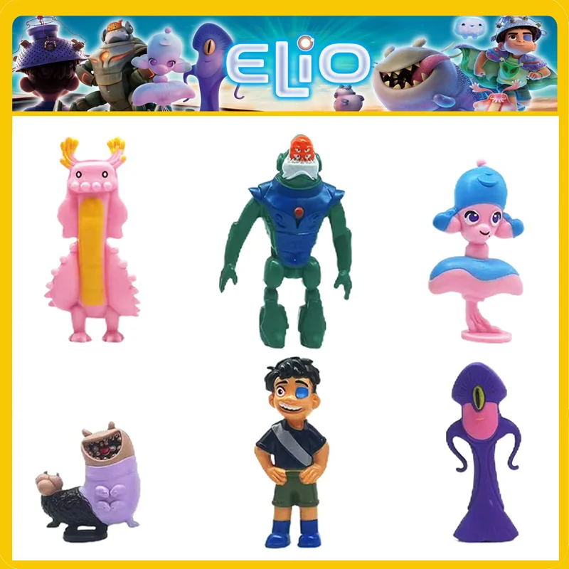 6 stks/set Pixar Movie Elio Action Figure Cartoon PVC Model Speelgoed Pop Anime Bureau Decoratie Cosplay Beeldje Kids Kerstcadeau