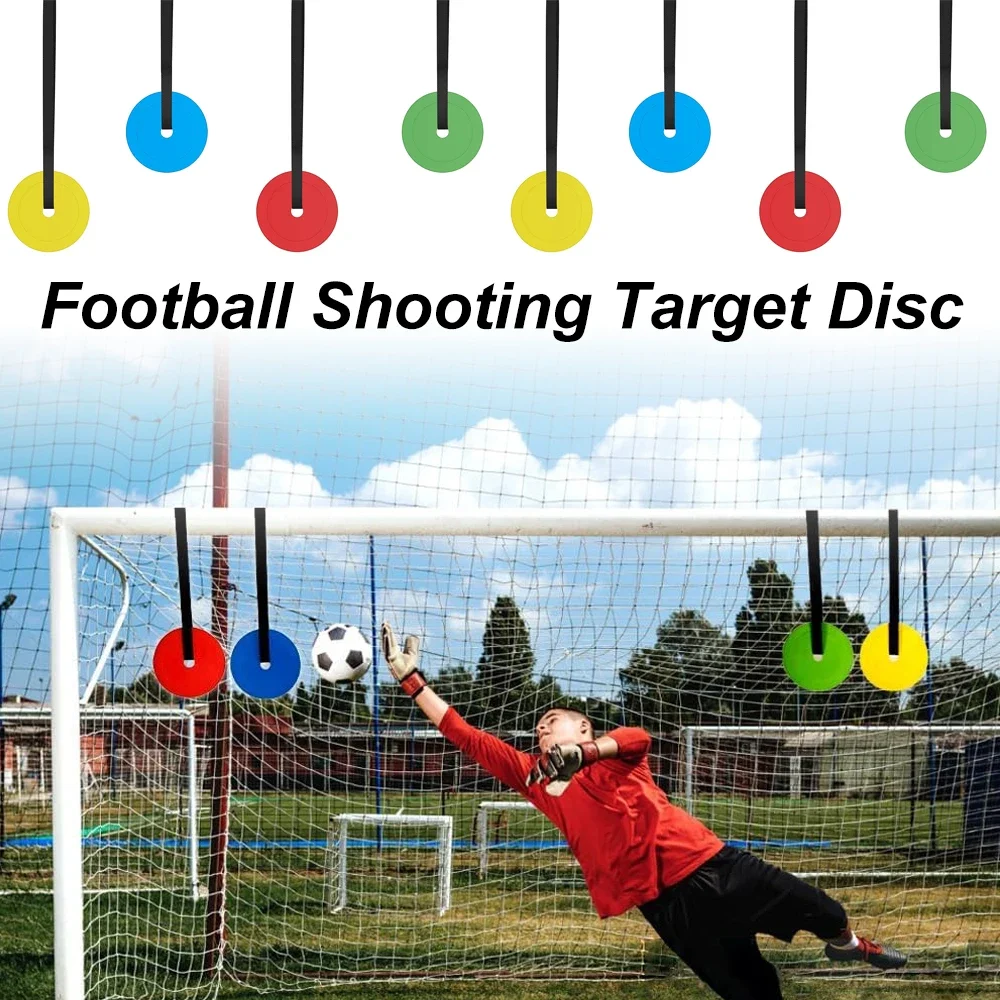 Football Goal Shooting Target Discs with Adjustable Tapes Improve Reaction and Shooting Accuracy Soccer Baseball Training