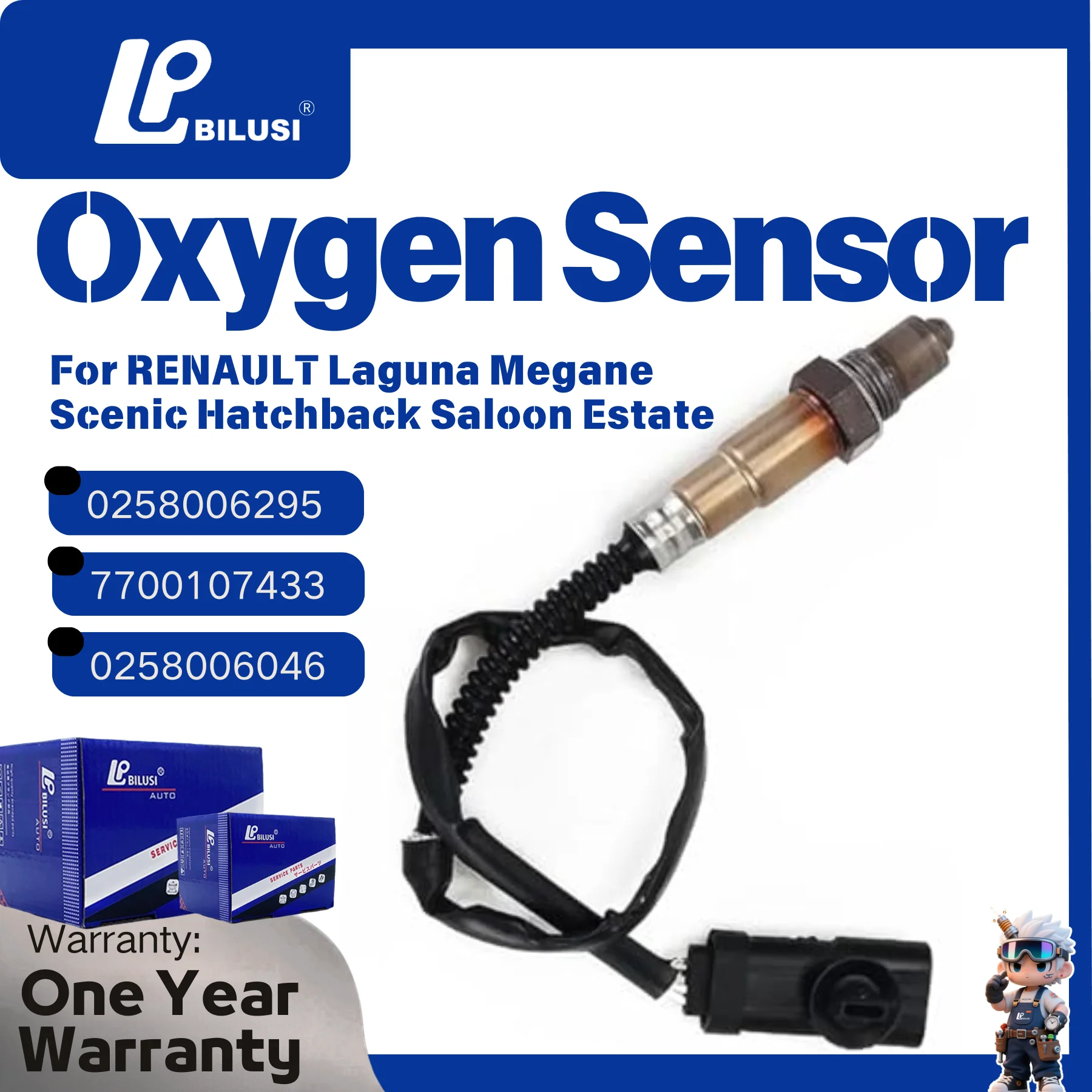 

Высококачественный датчик кислорода (лямбда-зонд) для RENAULT Laguna, Megane, Scenic, хэтчбек, седан, универсал 0258006295 7700107433 0258006046