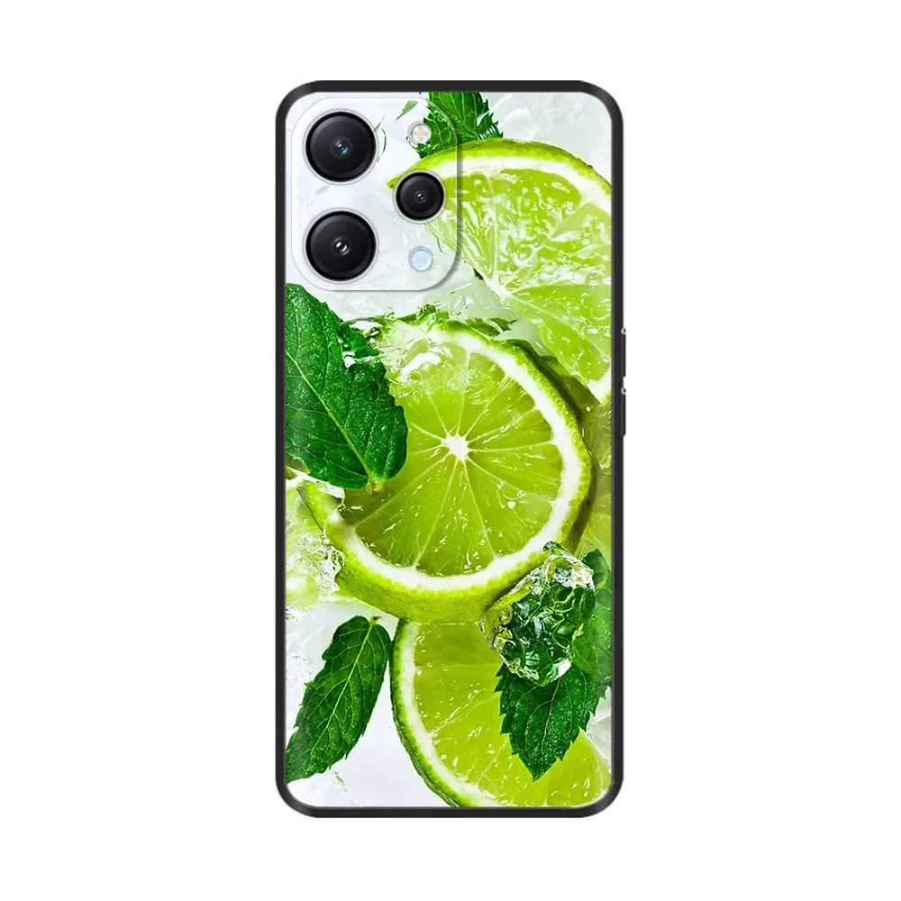 حافظة لهاتف ريدمي 12 لهاتف شاومي ريدمي 12 غطاء 6.79 بوصة حافظات ماربل تايجر فنداس لهاتف ريدمي 12 4G ريدمي 12 حقائب ممتصة للصدمات من السيليكون