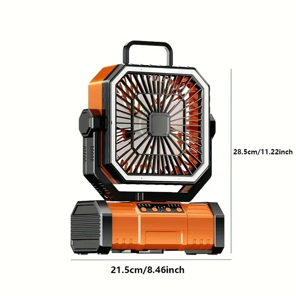 Multi Functional Camping Fan Tent Fan With LED Lighting And USB Output Charging Port Suitable For Outdoor Tourism Camping
