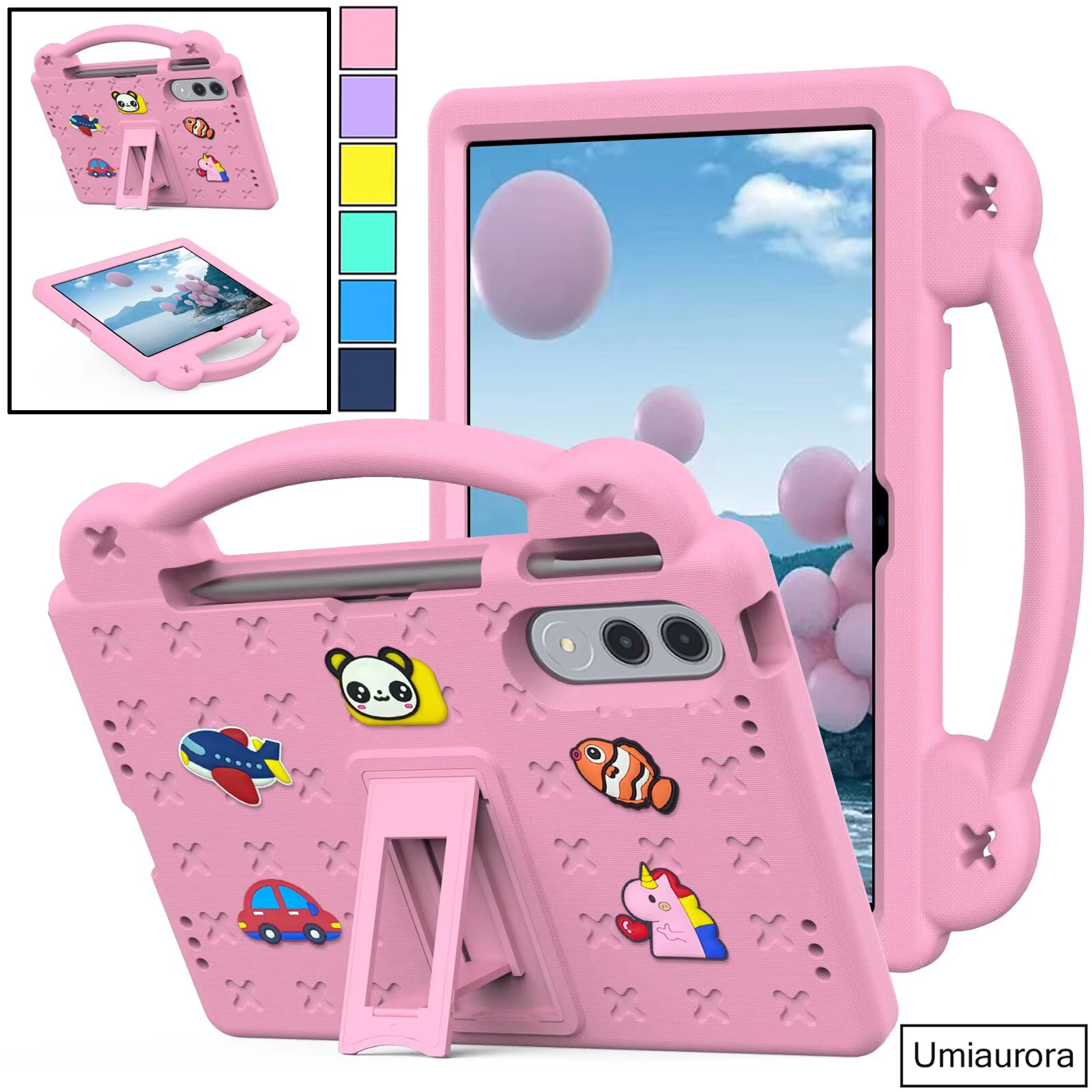 

For Lenovo Xiaoxin Pad Pro GT 11.1 inch 2025 TB710FU Kids Portable Cartoon Shockproof EVA Tablet Case Handle Stand Cover Funda