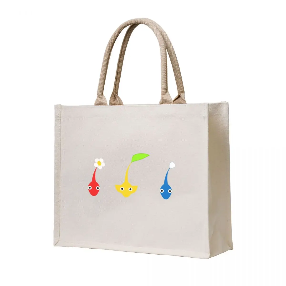 

Pikmin characters Tote Bag woman shopping bag Woman shopper bag Canvas shopping logo
