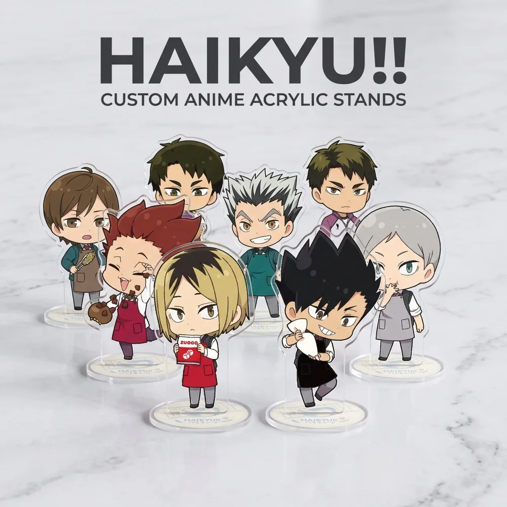 Haikyu!! Acrylic Keychain Stand Shoyo Hinata Tobio Kageyama Tooru Oikawa Q Version Cute 2026 New Custom Pattern