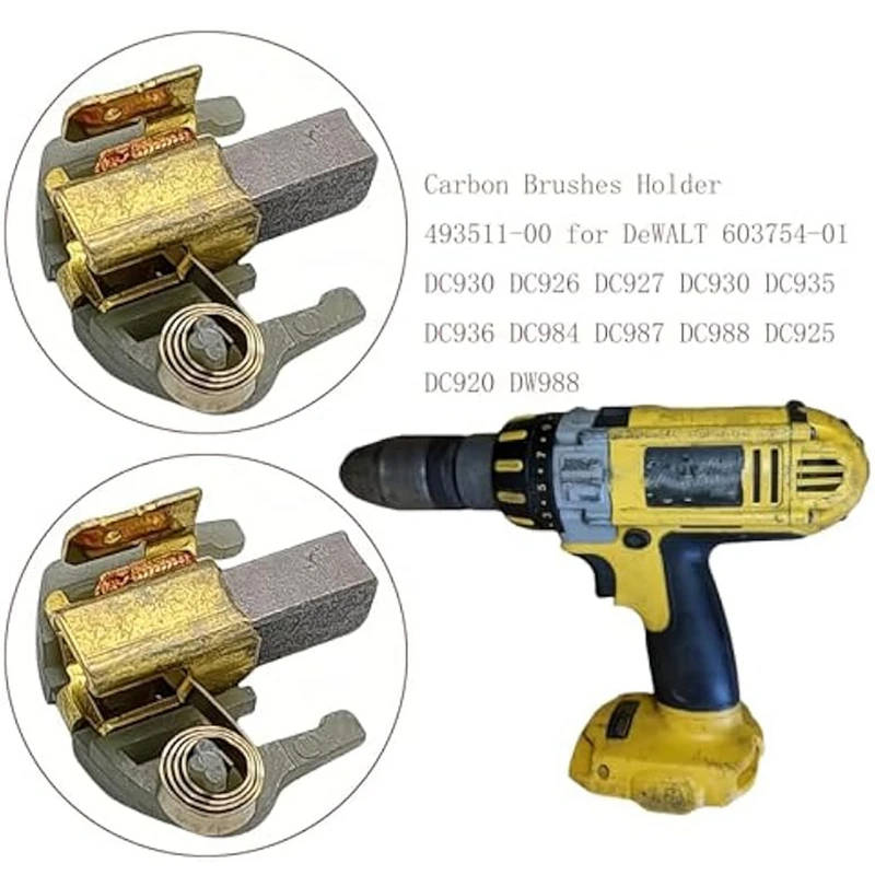 

603754-01 493511-00 Держатель угольных щеток для DeWALT DC930 DC926JAS