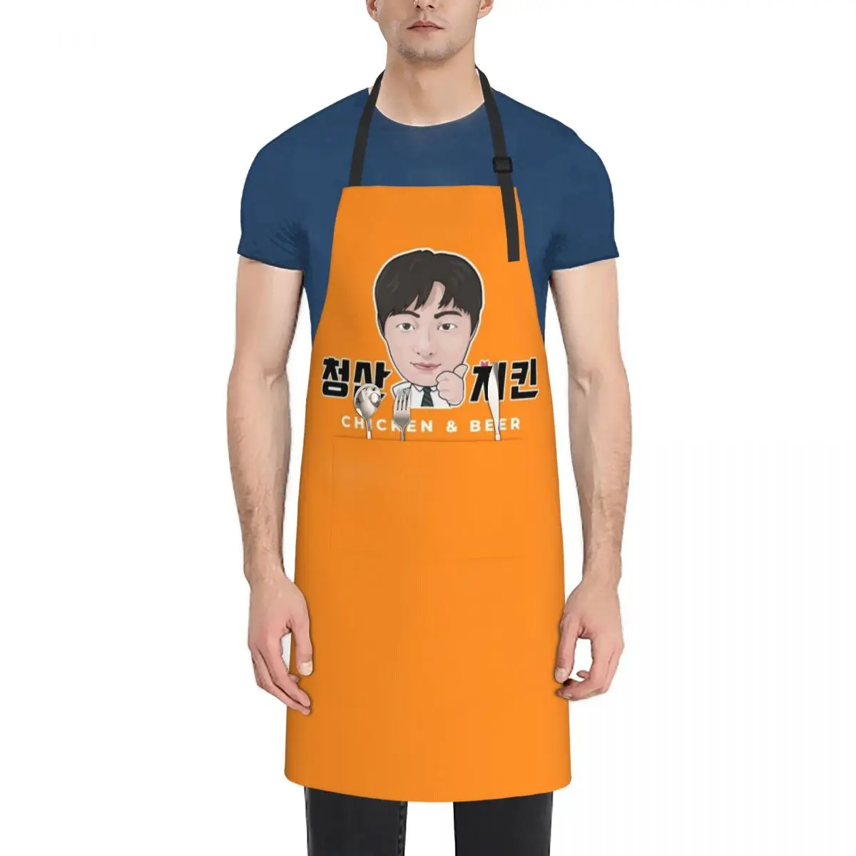 

Cheong san Chicken Apron For Man Woman Kitchens Apron