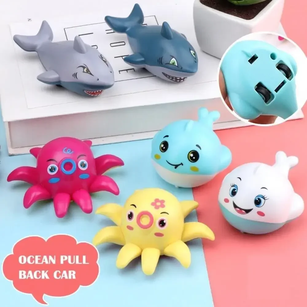 

Случайная откатная машина, детская игрушка, животное, морское животное, серия, большая белая акула, осьминог, кит, подарок на вечеринку