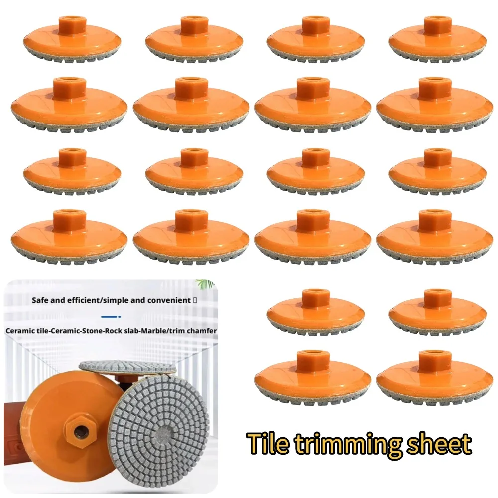 80/100mm Ceramic Tile Edge Grinding Disc M14 Thread Dry For Ceramic Tile Edge Grinding Disc Polishing Wheel Power Tool