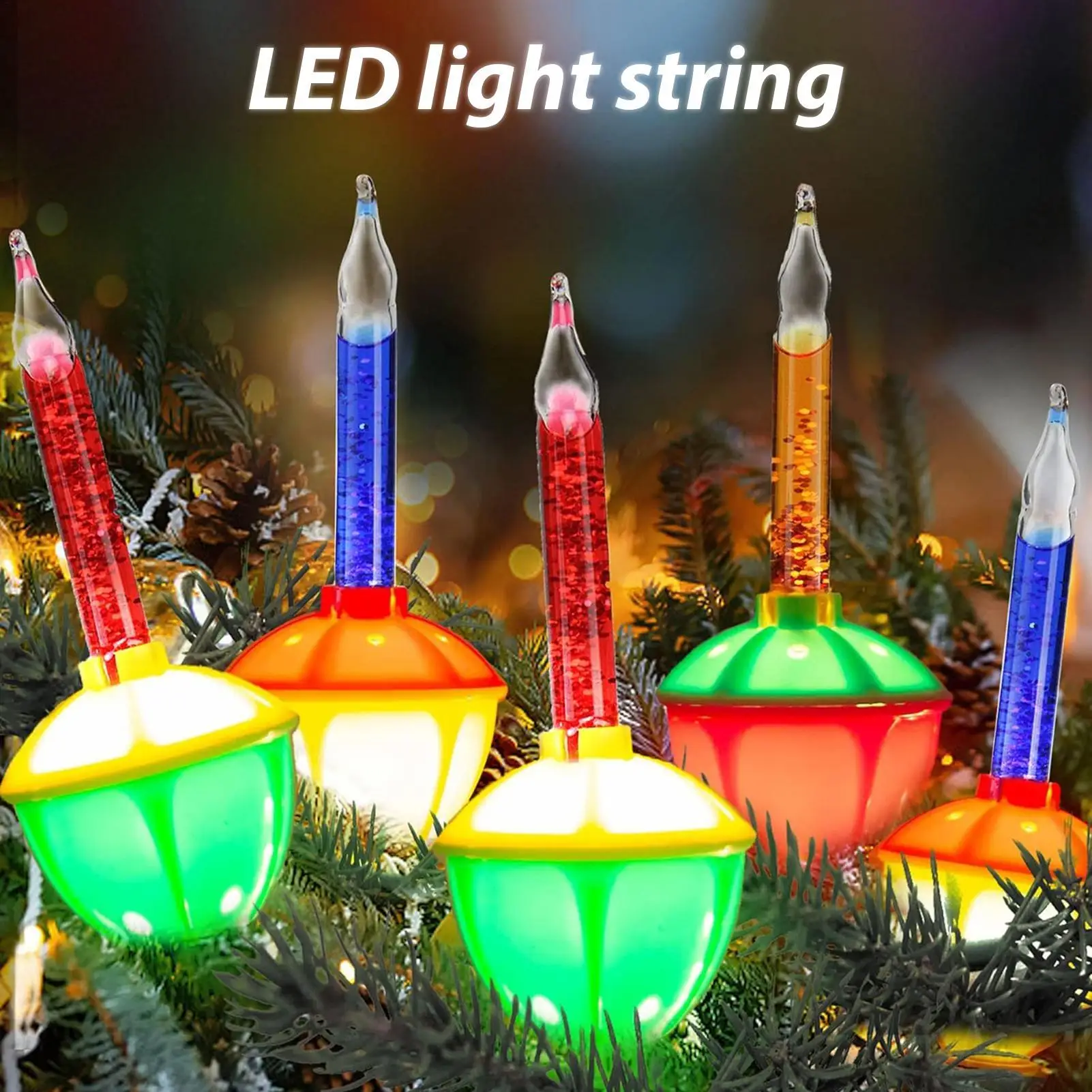3pcs LED Replacement Bubble Lights Bulbs Creative Courtyard Ball Bubble Outdoor Festival Decoration Round Pendant