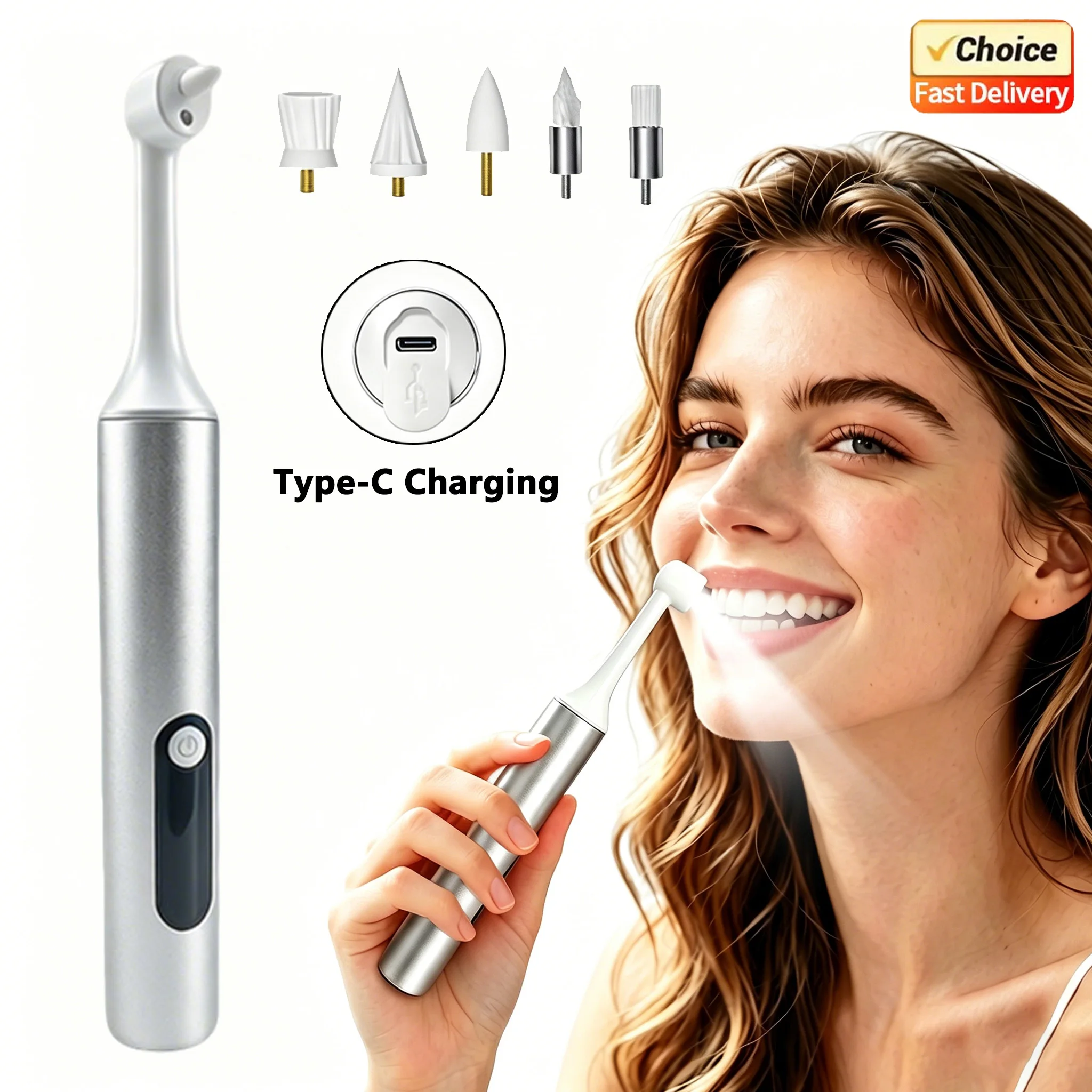 

Electric Dental Tartar Remover Plaque Stains Cleaning Teeth Polisher Oral Multifunctional Teeth Whitening Tool Calculus Removal