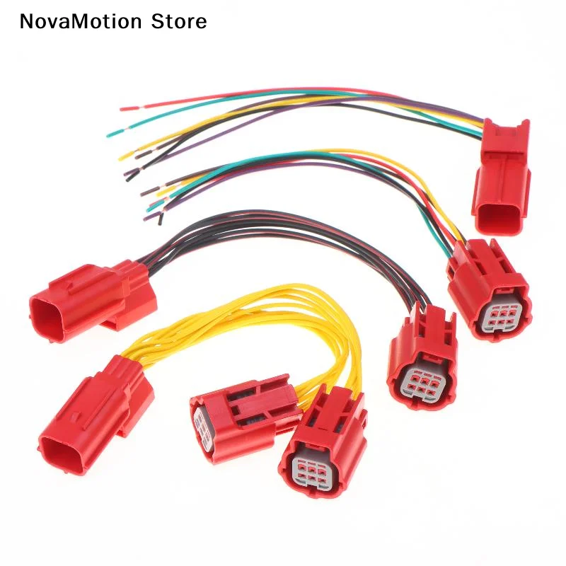 [NM]1/2Pcs Suitable For Haojue Electronic Fuel Injection Motorcycle OBD Diagnostic Testing Famle/Male Plug DJ7065Y-0.6-11/21[NM]