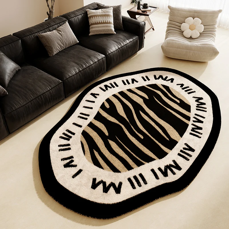 Irregular Shapes Rugs for Bedroom Nordic Style Living Room Decoration Carpet Thick Plush Bedside Floor Mat Fluffy Soft Study Rug