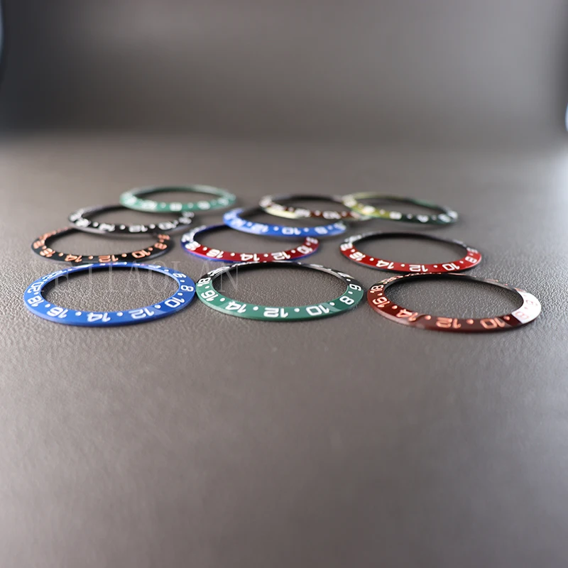 High Quality 38mm Ceramic Inlay Dual Color luxury Men's Watch Ring For 40mm Men's luxury Watch Accessories Fast Shipping