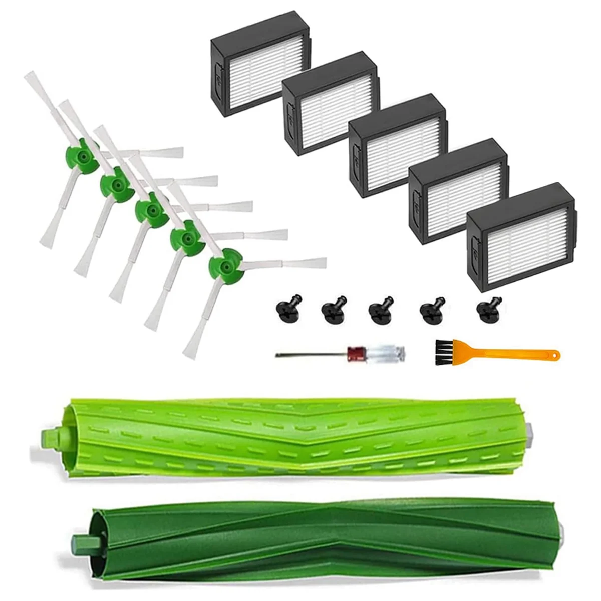 EQAZ-iRobot ルンバ I7 I7+ I8 I8+ I1 I2 I3 I3+ I4 I4+ I6 I6+ E5 E6 E7 J6 J7 J7+/Plus E、I & J シリーズ真空フィルターブラシ