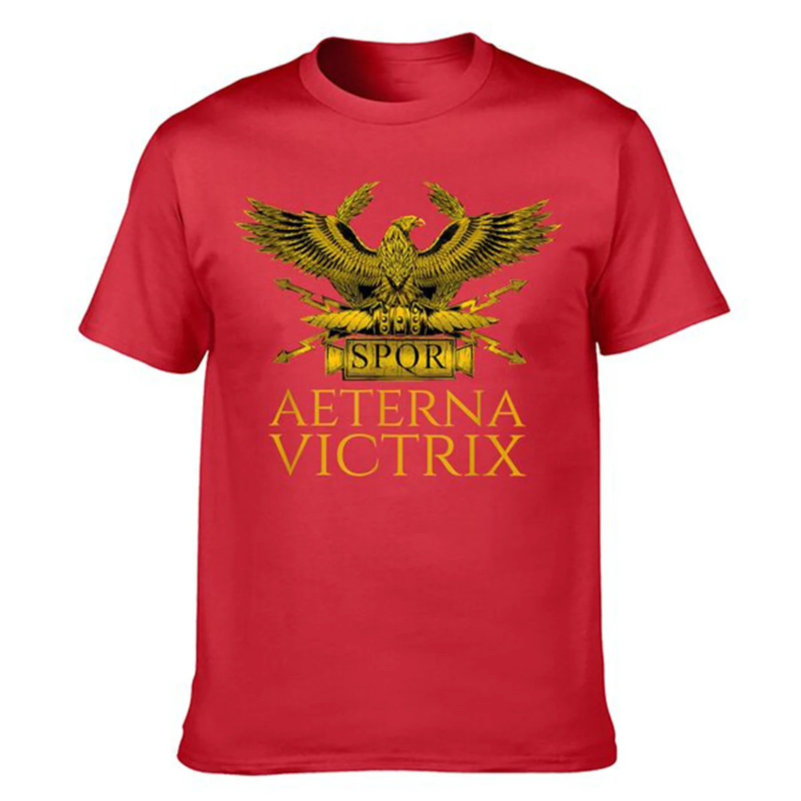 Short Sleeve Casual 100% Cotton O-Neck Summer Tees Ancient Rome  Aeterna Victrix Roman Legionary Eagle SPQR T-Shirt heavyweight