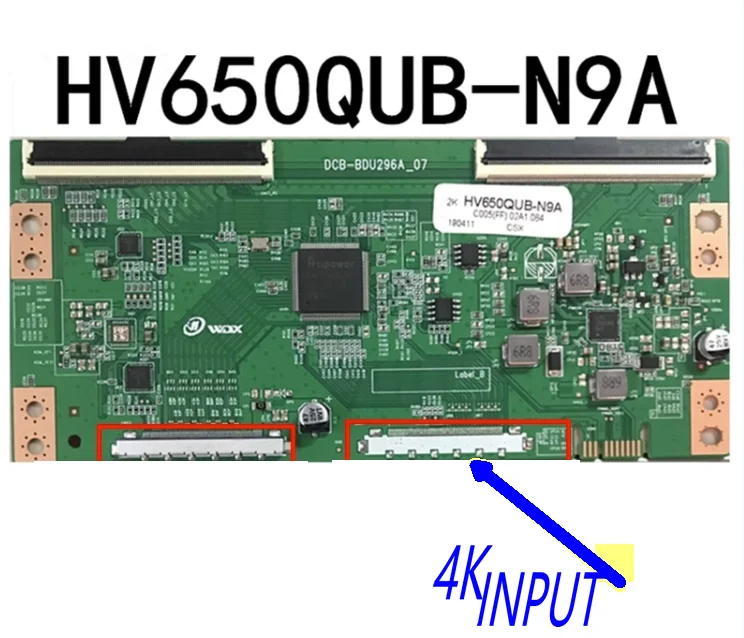 Darmowa wysyłka! HV650QUB-N9A BOE oryginalny tablica logiczna 4 K t-con lub 2K DCB-BDU296A-07