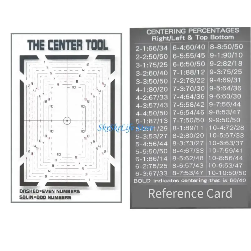 E65E Upgrades Trading Card Review Tool Set with Alignment Board for Resale Sorting