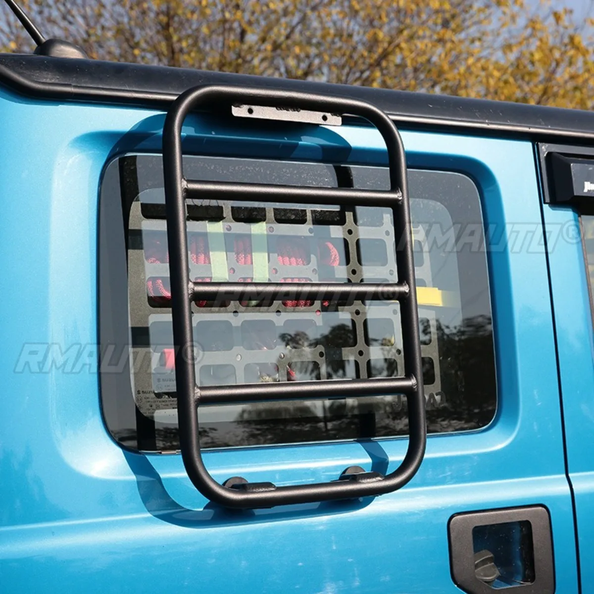 For Suzuki Jimny JB74 3-door 2019-2025 Side Ladder Luggage Rack Climbing Stairs Ladder Modification Accessories