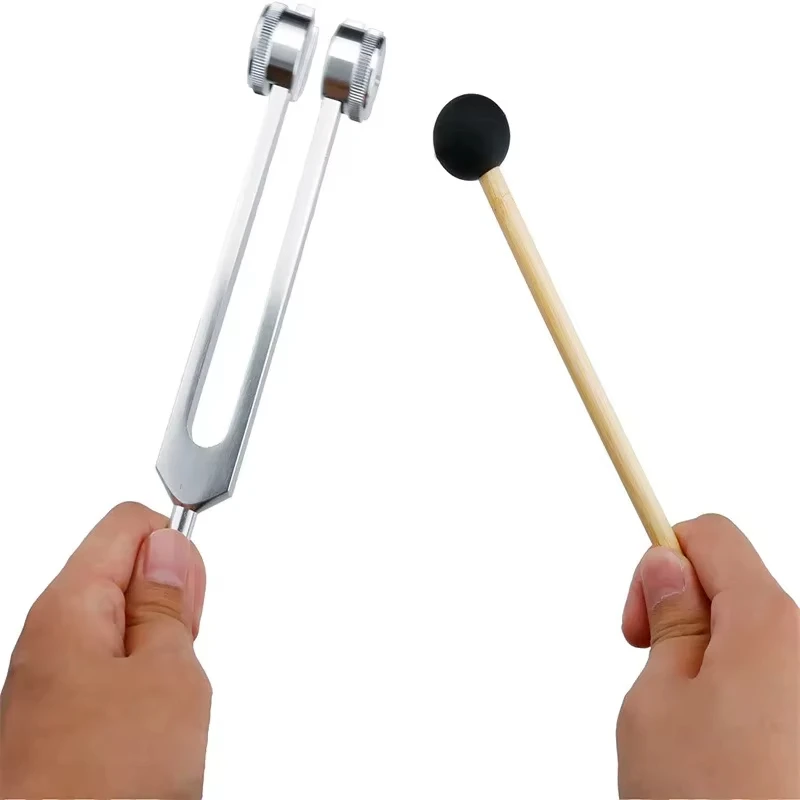 128 Hz Tuning Fork for Yoga Meditation Healing For Neural System Testing Health Balance for Body Mind and Spirit