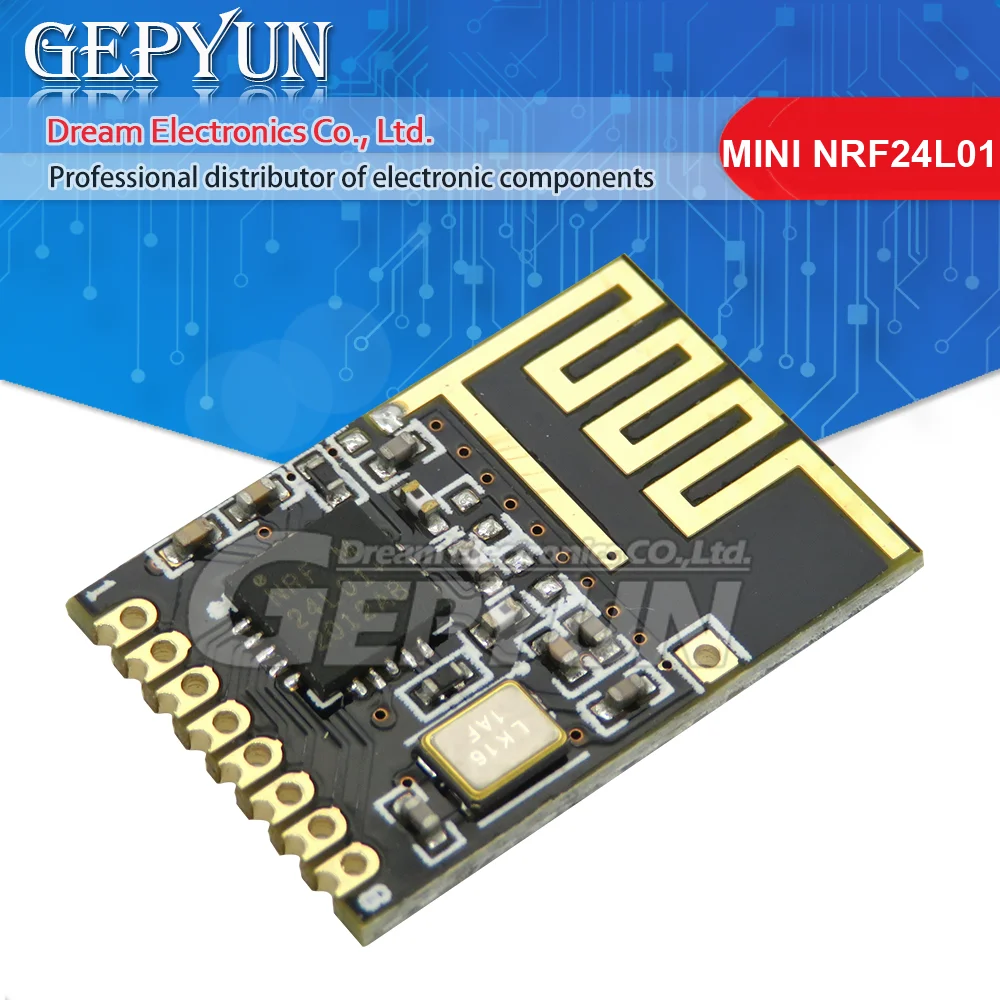 Mini NRF24L01 + 2.4GHz 1.27MM RF Wireless Module Mini Version Power enhanced Version SMD for arduino