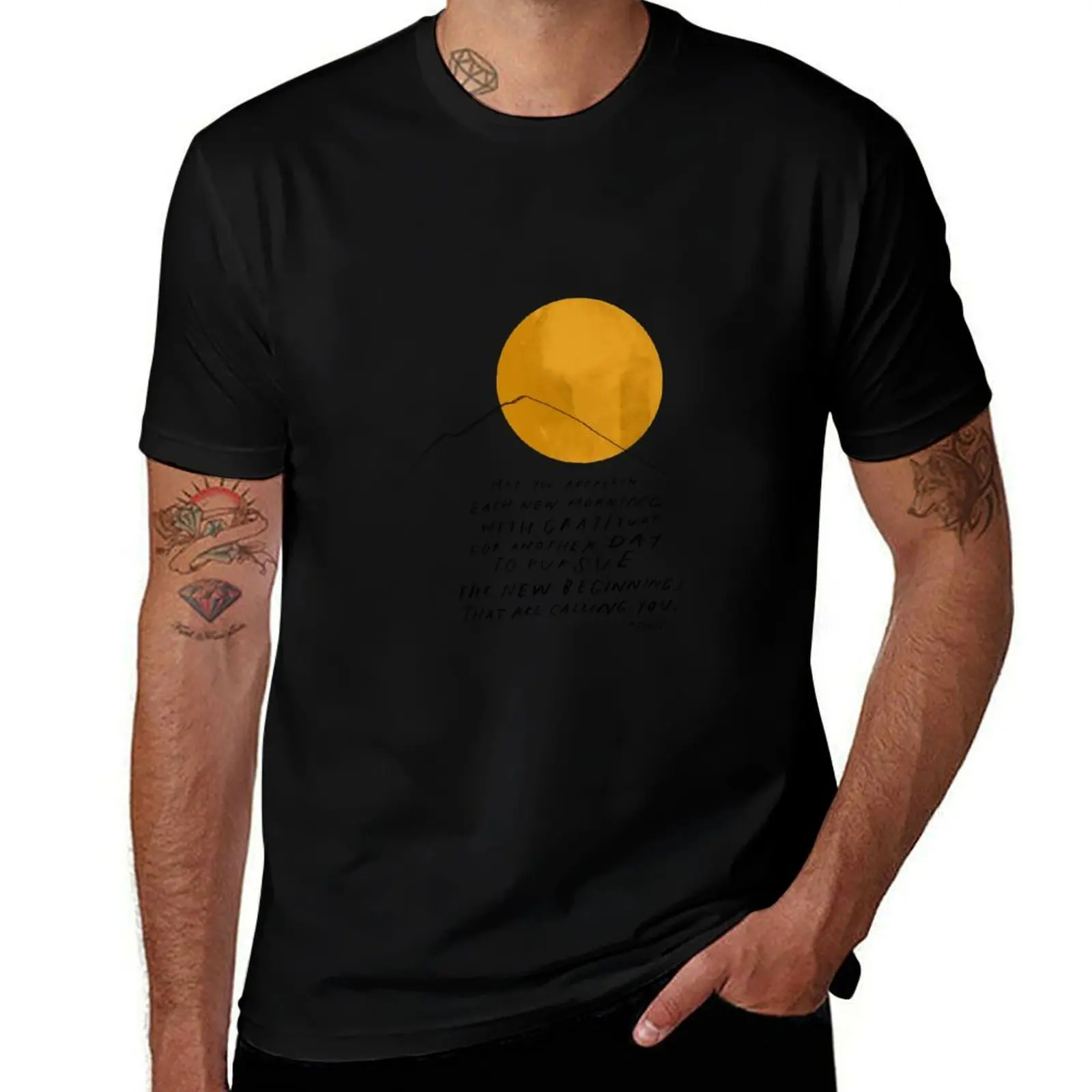 

Gratitude Inspirational Motivational Encouraging Quote by Morgan Harper Nichols T-Shirt Blouse T-shirts man men workout shirt