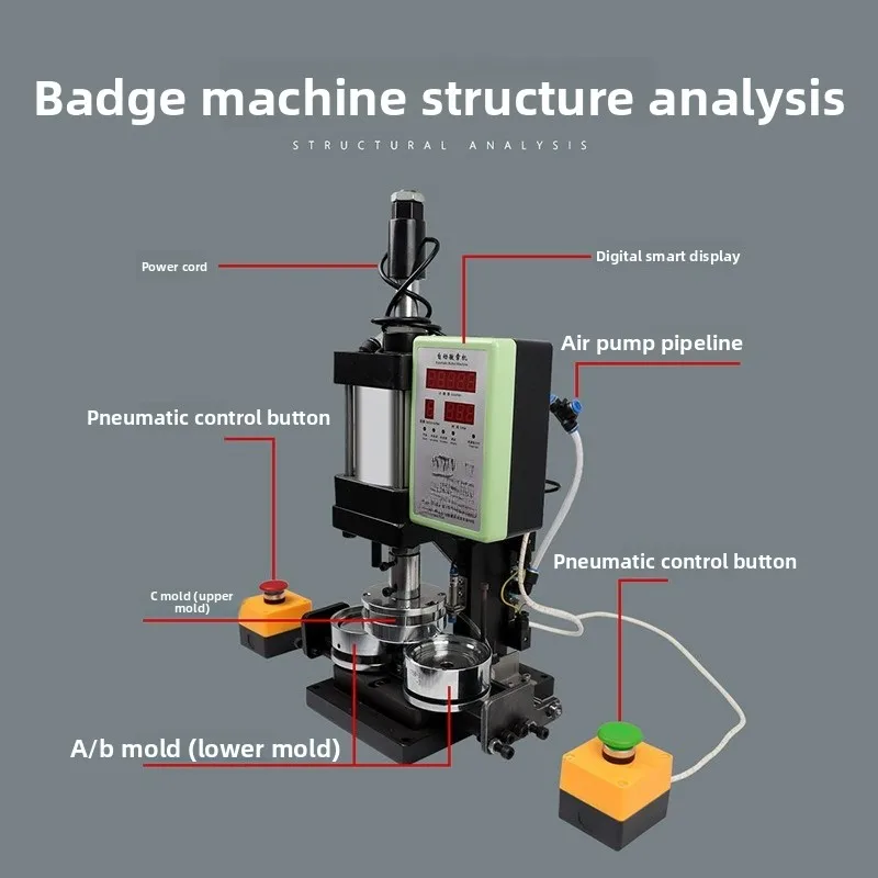 Children's Birthday Gift Toy Factory Homemade Badge Maker  Machine