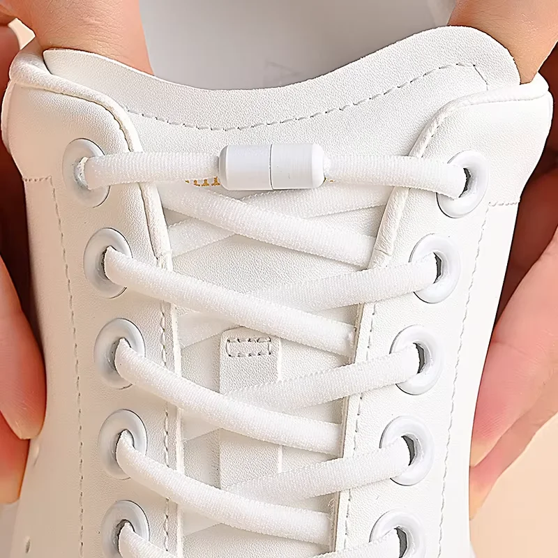 Elastische Schnürsenkel ohne Binden, Halbkreis-Schnürsenkel für Kinder und Erwachsene, Sneakers, Schnürsenkel, schnelle Lazy-Metallverschluss-Schnürsenkel, Schnürsenkel