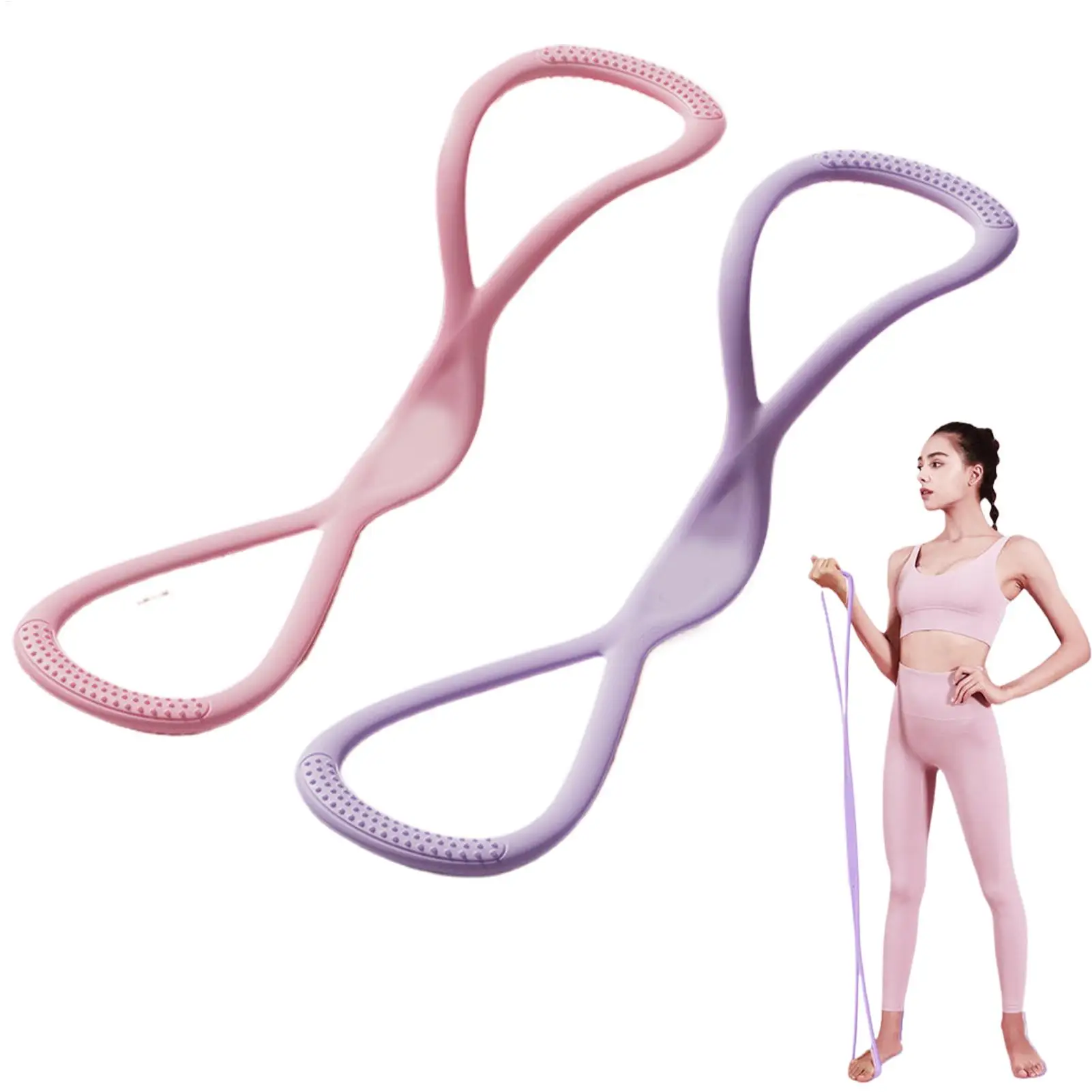 

Эспандер для груди, йога, тянущая веревка, ленты для упражнений на руку, 8-образная растягивающаяся лента на плечо, инструмент для тренировки мышц