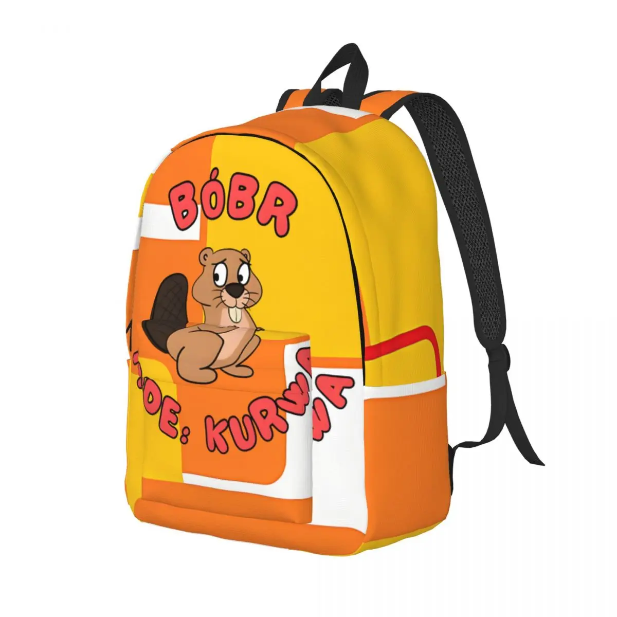 Knapsack Cute Bobr Kurwa Kurwa Mode Activated Large Capacity Bobr kurwa Unisex Back To School Gift Personalised Kindergarten Bag