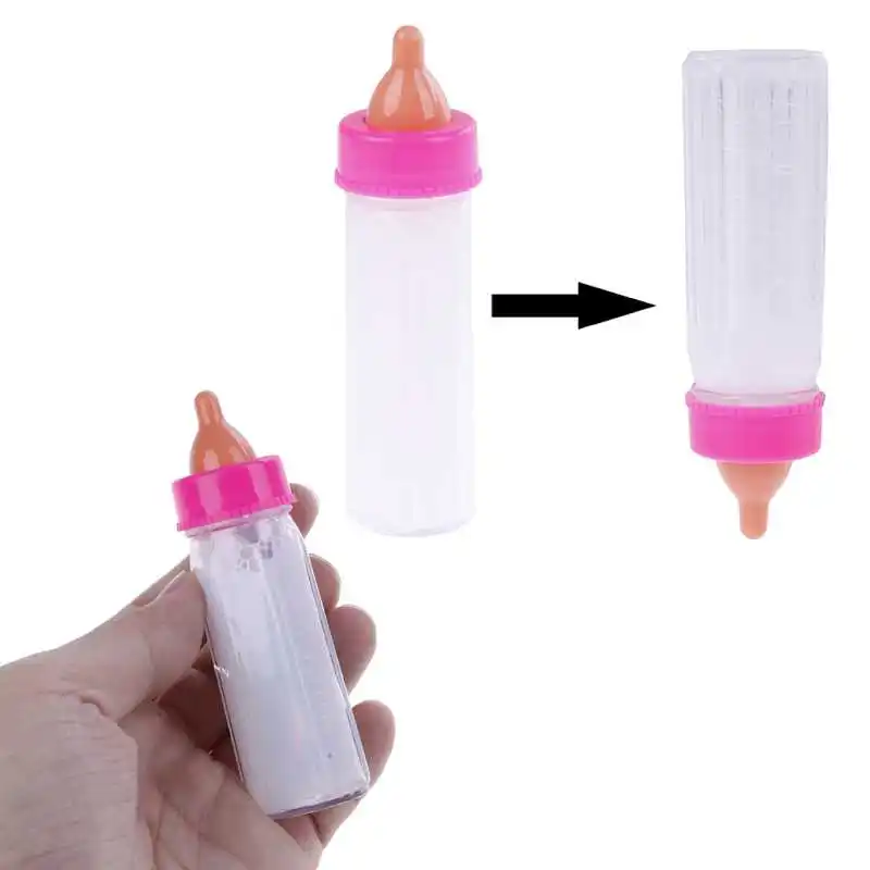 Maigic Baby Reborn Dolls Feeding Bottle Toy Magic Liquid Disappearing Milk Accessories Children Gift Toy Prop Milk Bottle