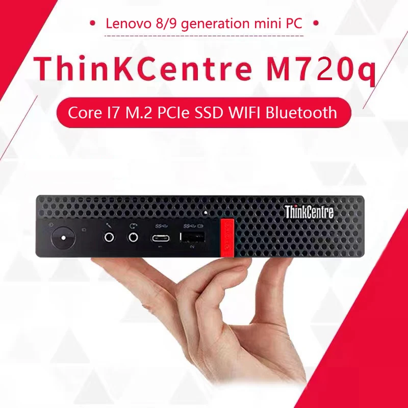 Lenovo-ThinkCentre كمبيوتر صغير M720q ، كمبيوتر مكتبي صغير الحالة ، مستخدم ، كمبيوتر صغير 8 ، 9Gen ، I5 ، I7 محمول مدمج مثالي للمنزل والعمل