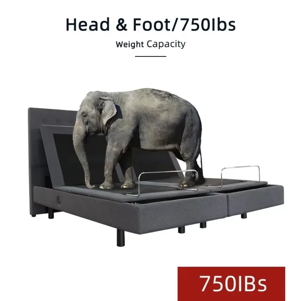 Factory Direct 2026 Zero Gravity Split Electric Adjustable Bed Base Smart Bed Frame with Wireless Remote Control  Heavy