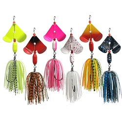 2022 New arrival Mycena 18G spinner bait fishing lure pinwheel Blade Chatter bait  Dancer Buzzbait for bass pike