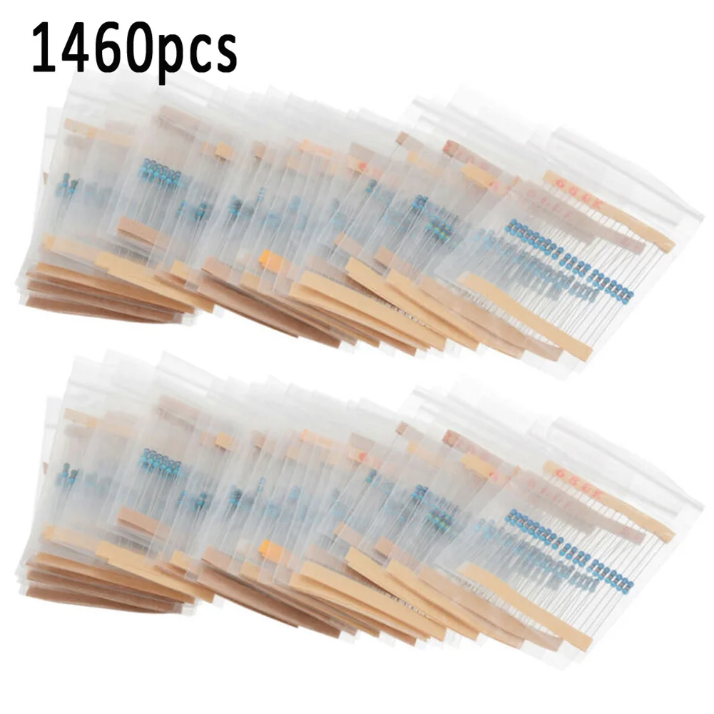 Wide Resistance Range 1 -1M 20 Pcs Per Value Complete Resistor Value Range Metal Film Resistors For Soldering And Debugging