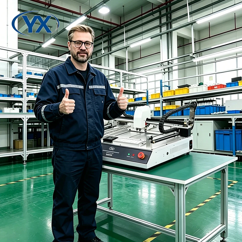 

SMT802A SMT LED Assembly PCB Board Printing Machine High Speed Desktop Mini Pick and Place Machine Chip Mounter