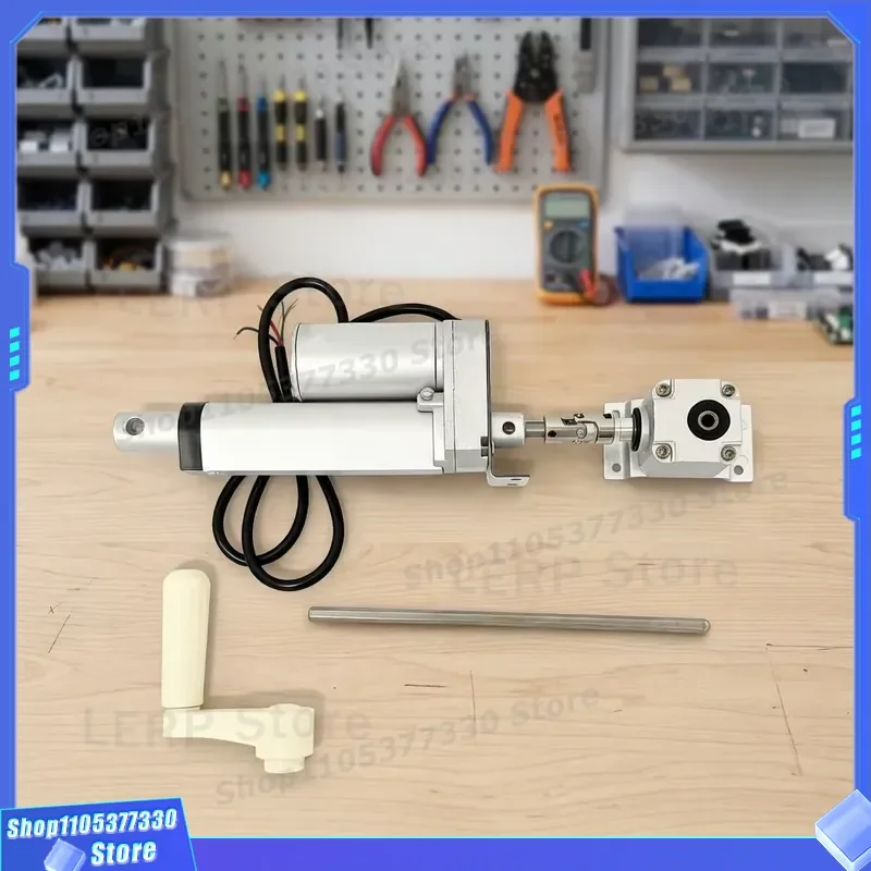 1500mm 12V Linear Actuator DC Motor 1500N Max Load 5-90mm/s Speed for Electrical Equipment Industrial Automation Machinery