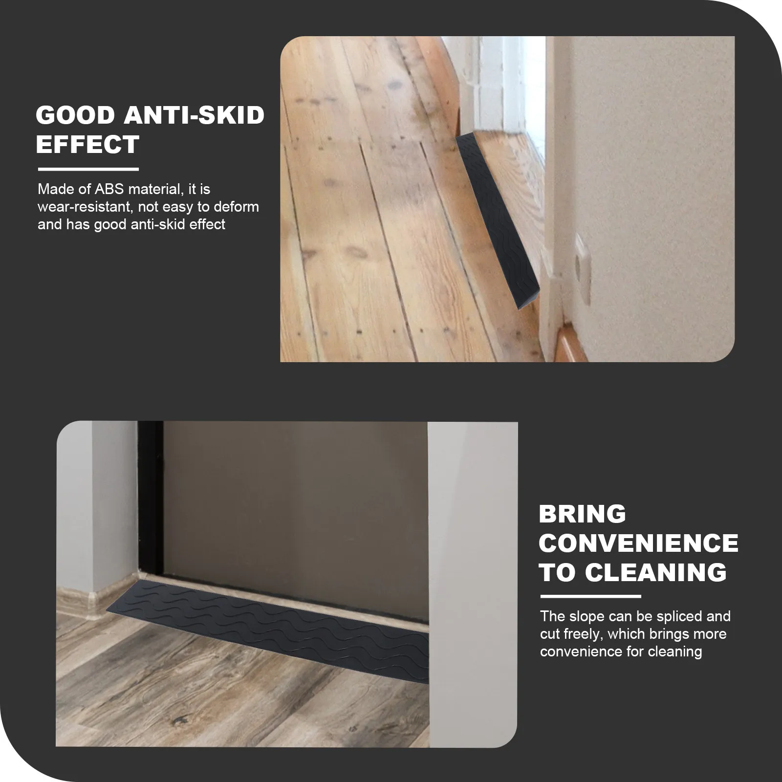 

Пандус для робота-пылесоса: износостойкий, противоскользящий, для низких порогов, внутренних дверных проемов, уступов и трапов, с амортизирующим матом